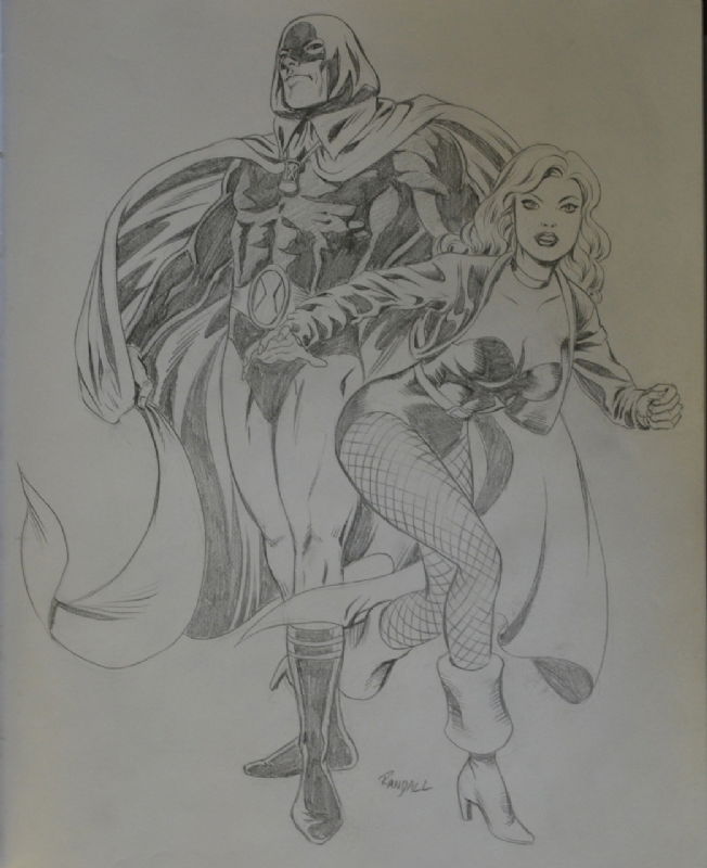 Hourman Black Canary Ron Randall In Mark Geiers Commissions